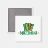 Funny Accordion Magneet (Voorkant / Achterkant)