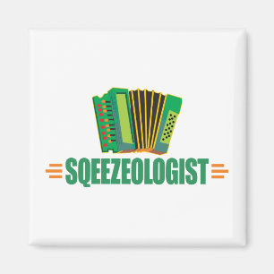 Funny Accordion Magneet