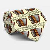 Funny Accordion Novelty Stropdas (Opgerold)