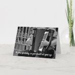 Funny Accordion Player Birthday-kaart Kaart<br><div class="desc">Laat je favoriete accordeonfan of speler hardop lachen - door ze deze kaart te geven. Zeg dat ze alleen moeten handelen!</div>