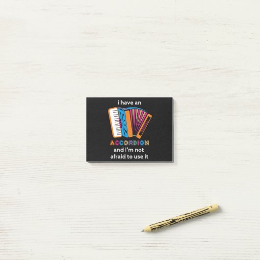 Funny Accordion Post-it® Notes (Op bureau)