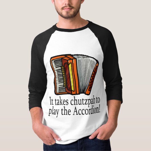 Funny Accordion T-shirt (Voorkant)
