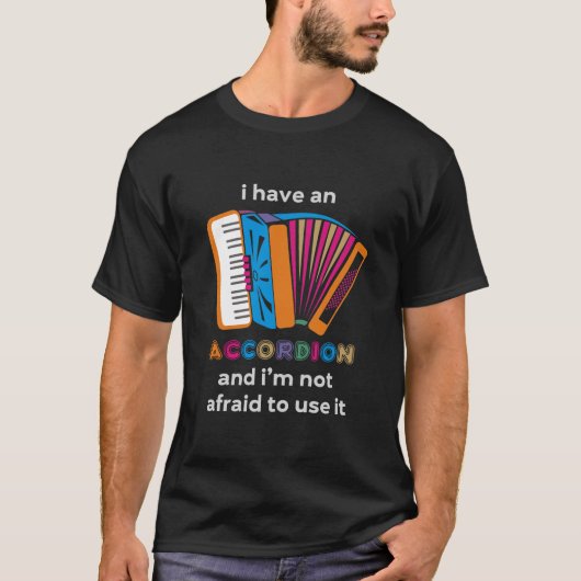 Funny Accordion T-shirt (Voorkant)