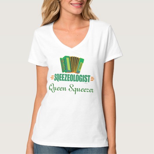 Funny Accordion T-shirt (Voorkant)