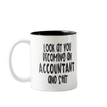 Funny Accountant Afstuderen Mok