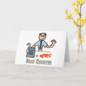 Funny Accountant Bean Counter Kaart (Gele Bloem)