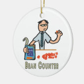 Funny Accountant Bean Counter Keramisch Ornament (Links)
