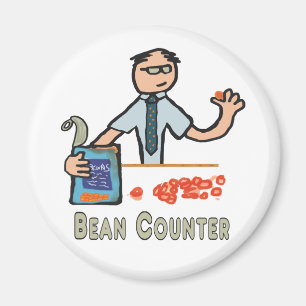 Funny Accountant Bean Counter Magneet
