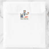 Funny Accountant Bean Counter Ronde Sticker (Tas)