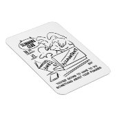 Funny Accountant Checkming Slimming Club Figures Magneet (Rechterzijde)