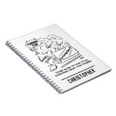 Funny Accountant Checkming Slimming Club Figures Notitieboek (Rechterzijde)