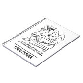 Funny Accountant Checkming Slimming Club Figures Notitieboek (Linkerzijde)