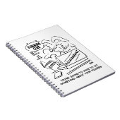 Funny Accountant Checkming Slimming Club Figures Notitieboek (Rechterzijde)