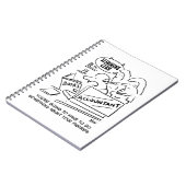 Funny Accountant Checkming Slimming Club Figures Notitieboek (Linkerzijde)