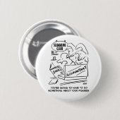 Funny Accountant Checkming Slimming Club Figures Ronde Button 5,7 Cm (Voorkant /achterkant)