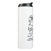 Funny Accountant Checkming Slimming Club Figures Thermosbeker (Gedraaid links)