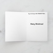 Funny Accountant Christmas Card and Joke Feestdagen Kaart (Binnen)