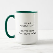 Funny Accountant Coffee Mok (Links)