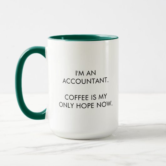 Funny Accountant Coffee Mok (Links)