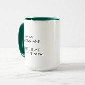 Funny Accountant Coffee Mok (Voorkant links)
