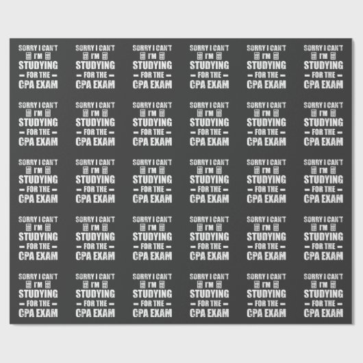 Funny Accountant CPA Exam Studie Boekhouding Cadeaupapier (Vlak)