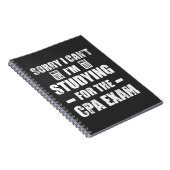 Funny Accountant CPA Exam Studie Boekhouding Notitieboek (Rechterzijde)