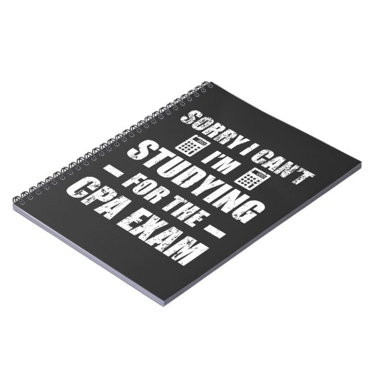 Funny Accountant CPA Exam Studie Boekhouding Notitieboek (Linkerzijde)