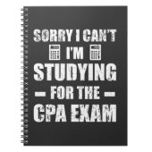 Funny Accountant CPA Exam Studie Boekhouding Notitieboek (Voorkant)