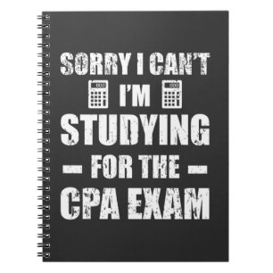 Funny Accountant CPA Exam Studie Boekhouding Notitieboek