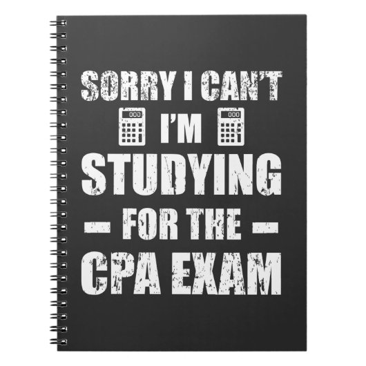 Funny Accountant CPA Exam Studie Boekhouding Notitieboek (Voorkant)