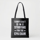 Funny Accountant CPA Exam Studie Boekhouding Tote Bag (Voorkant)