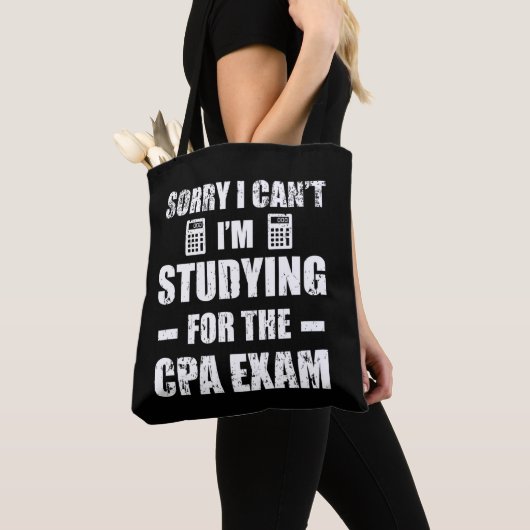Funny Accountant CPA Exam Studie Boekhouding Tote Bag (Dichtbij)