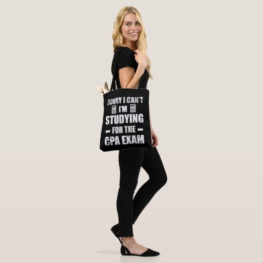 Funny Accountant CPA Exam Studie Boekhouding Tote Bag (Op model)