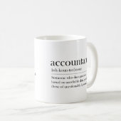 Funny Accountant Definition Gift for Accountant Koffiemok (Voorkant rechts)