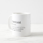 Funny Accountant Definition Gift for Accountant Koffiemok (Voorkant links)