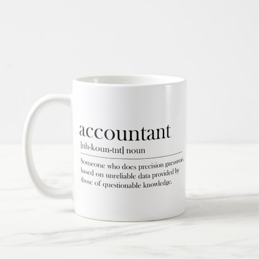 Funny Accountant Definition Gift for Accountant Koffiemok (Links)