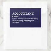 Funny Accountant Definition Rechthoekige Sticker (Tas)