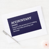 Funny Accountant Definition Rechthoekige Sticker (Envelop)