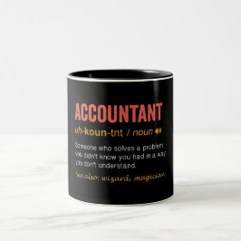 Funny Accountant Definition Tweekleurige Koffiemok