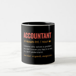 Funny Accountant Definition Tweekleurige Koffiemok