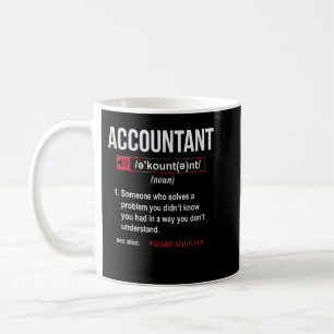 Funny Accountant Definition Zie ook Wizard Koffiemok