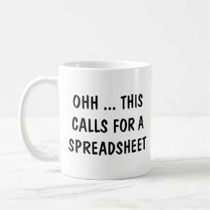Funny Accountant Gezegden Funny Spreadsheet Quote Koffiemok