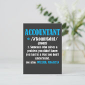 Funny Accountant Gift Idea Definition Accounting Briefkaart (Staand voorkant)