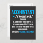 Funny Accountant Gift Idea Definition Accounting Briefkaart (Voorkant / Achterkant)
