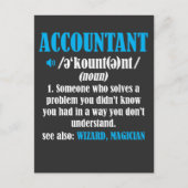 Funny Accountant Gift Idea Definition Accounting Briefkaart (Voorkant)