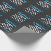 Funny Accountant Gift Idea Definition Accounting Cadeaupapier (Hoek)