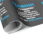 Funny Accountant Gift Idea Definition Accounting Cadeaupapier (Rol Hoek)