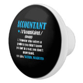 Funny Accountant Gift Idea Definition Accounting Keramische Knop (Rechts)