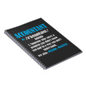 Funny Accountant Gift Idea Definition Accounting Notitieboek (Rechterzijde)