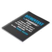 Funny Accountant Gift Idea Definition Accounting Notitieboek (Linkerzijde)
